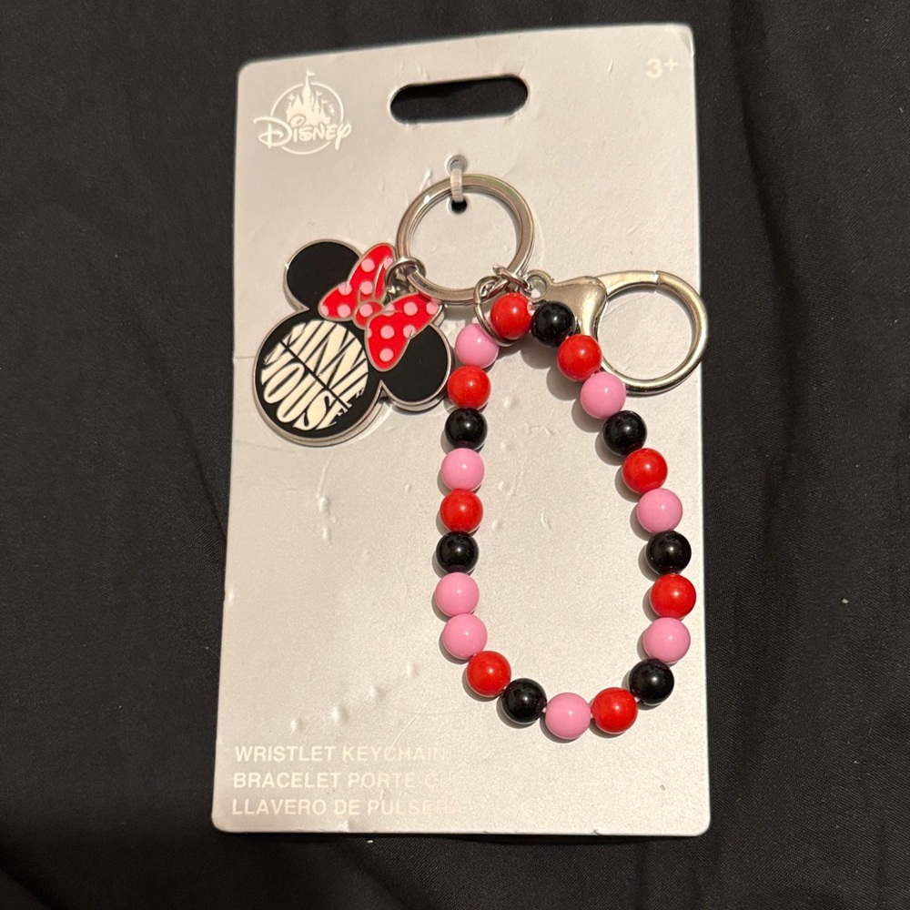 Disney Minnie Mouse Beaded Keychain